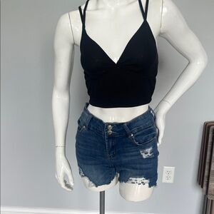 SHEIN Black Strappy Camisole Top